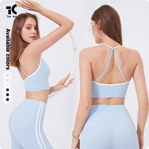 Camiseta Deportiva de Tirantes Finos Ajustables, Transpirable, de Secado Rápido, con Copa Integrada, para Entrenamiento, Running y Yoga, Estilo Americano - Product Image 2