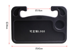 Support de bureau portable pour ordinateur portable à fixer sur le volant de voiture, table à manger, plateau de rangement pour boissons et nourriture, support de rangement pour café - Product Image 6