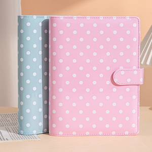 Carnet <span class=keywords><strong>de</strong></span> notes A5 à spirale en PU, personnalisé, à pois macaron, pour la planification financière et le journal <span class=keywords><strong>de</strong></span> <span class=keywords><strong>travail</strong></span>, idéal comme cadeau, produit transfrontalier très demandé - Product Image 2