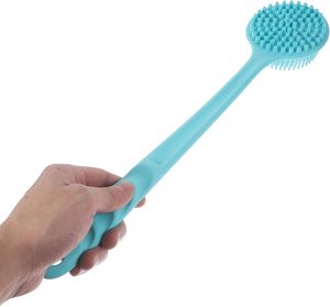 Brosses de massage multifonctionnelles en silicone pour le bain, outils de nettoyage de salle de bain, brosse exfoliante pour le corps en silicone avec long manche - Product Image 4