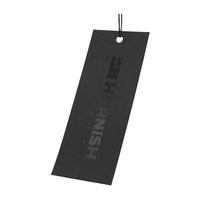 Étiquettes volantes personnalisées pour vêtements, étiquettes blanches avec logo estampé à chaud or, pour jeans et vêtements