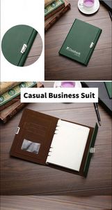 Estuche para Tarjetas de Visita Personalizado, Llavero, Bolígrafo de Metal de Lujo y Juego de Cuaderno, Juego de Regalo Empresarial para Oficina - Product Image 3