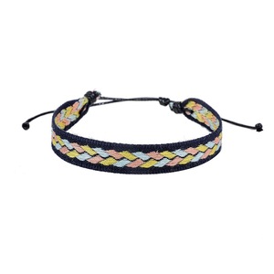 Joyería étnica hecha a mano, pulsera de <span class=keywords><strong>la</strong></span> <span class=keywords><strong>amistad</strong></span>, tótem de flores bordadas, pulsera tejida, pulseras de correas de tamaño ajustable para <span class=keywords><strong>la</strong></span> suerte - Product Image 5