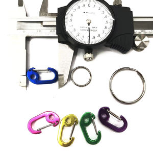 Clip Mini Colorido de 1 Polegada para Camping e Hiking, Carabiner 5 em 1 com Gancho de Pressão - Product Image 5