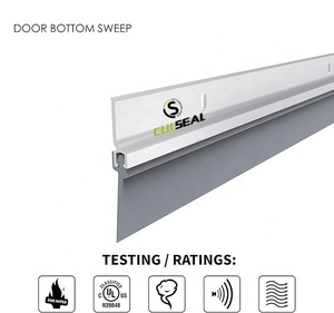 Sello inferior de puerta de PVC duradero, <span class=keywords><strong>burlete</strong></span> flexible de <span class=keywords><strong>aluminio</strong></span> para el hogar y hoteles, diseño de sellado caído - Product Image 2