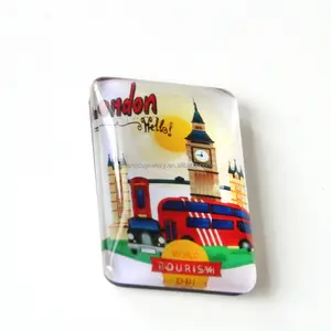 Custom Glass London UK Souvenir Fridge Magnets From Around The World