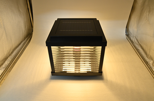 חיצוני הוביל סולארי אור אלומניום אור צבעוני שחור IP65 עמיד למים 5 וואט לחצר וילה מלון שערים ראשי - Product Image 3