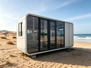 <span class=keywords><strong>Casa</strong></span> Prefabricada Modular Tipo Cabaña Apple con Exterior Personalizado y Vista Panorámica para Resort <span class=keywords><strong>de</strong></span> Montaña, Lago o Playa - Product Image 1