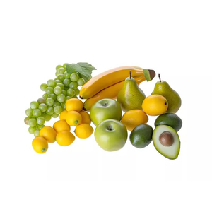 Simulation Fruit Plastique Orange Bananes Limes Pomme Fruits Artificiels Pour La Maison Cuisine Fête Photographie Prop Mariage - Product Image 1