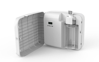 Diffuseur d'huiles essentielles sans eau de 800 ml, contrôlé par application, avec fonction de minuterie, faible bruit (<38 dB), pour bureau ou fixation murale