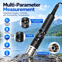 Capteur de qualité de l'eau 5 en 1 CDT-50C RS485 Modbus pH EC Oxygène dissous Turbidité Température Capteur multiparamètres pour l'eau