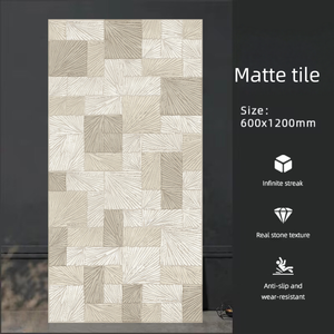 Azulejos <span class=keywords><strong>de</strong></span> Porcelanato 600x1200, Modernos, Florales, Acabado Mate, Antideslizantes, 9MM <span class=keywords><strong>de</strong></span> Grosor, para Baño y Sala <span class=keywords><strong>de</strong></span> Estar - Product Image 5