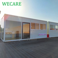 WECARE Conteneur Street Drive Thru Préfabriqué, Kiosque Café Mobile, Bar Restaurant Conteneur Préfabriqué avec Cuisine à Vendre
