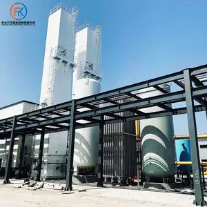 China Planta de separación de aire Fabricante Criogénico 100Nm3/H Oxygene Planta de nitrógeno líquido