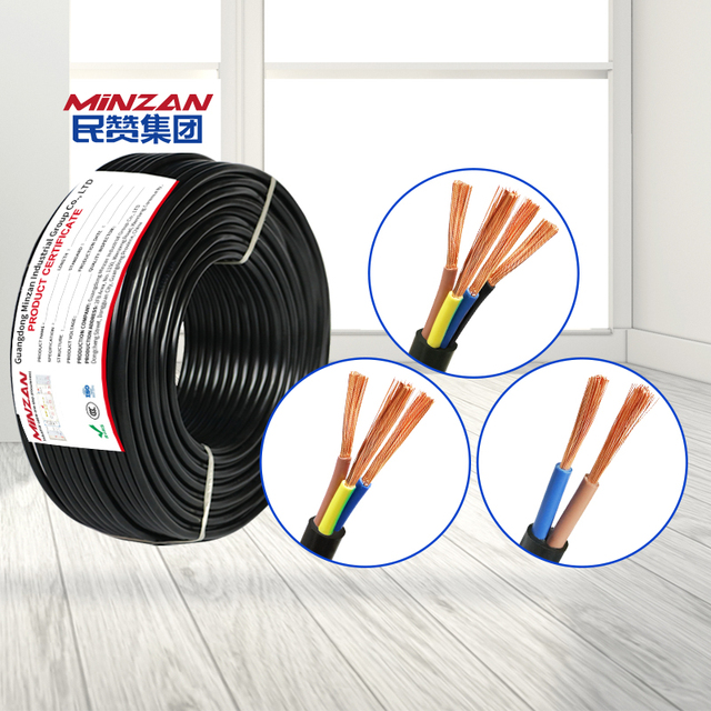 H05VV-F RVV 1mm 1.5mm 2.5mm 4mm 6mm 10mm 2x0.75MM 4x2.5MM 3x0.75MM2 4x1.5MM2 Flexible Electric Wire Power Electrical Cable