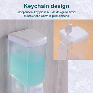 <span class=keywords><strong>Distributeur</strong></span> de savon manuel à pression pour hôtel, salle de bain, <span class=keywords><strong>distributeur</strong></span> simple pour <span class=keywords><strong>gel</strong></span> <span class=keywords><strong>douche</strong></span> et shampoing, idéal pour hôtels et foyers - Product Image 4