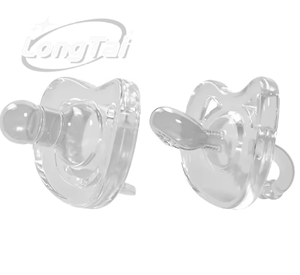 Longtai Siliconate Baby Sleep Night Boca Blanco Frosted Orthodontic Dummies Soother Chupete prematuro para recién nacido - Product Image 1