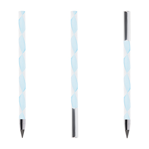 Nueva llegada creativo <span class=keywords><strong>3D</strong></span> hilo acrílico patrón eterno lápiz de metal bolígrafos sin tinta con logotipo personalizado - Product Image 3