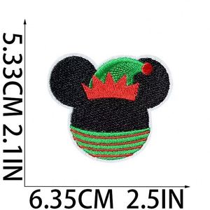 Iron on Embroidered Festive Elements Cute Cartoon Mouse Head Duck Patch for Clothing <b>Hat</b> <b>Bag</b> Decoration - Product Image 6