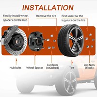 Entretoises de roue colorées PCD 5x100 5X120 15mm pour Subaru Volkswagen Golf Nissan Altima Adaptateur d'entretoises de roue