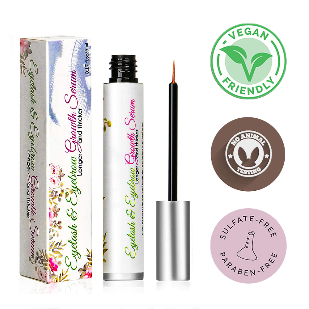 10ml Homemade Profession Nourish Growing Enhancer Oem Eyelash And Hair Growth Serum With Brush