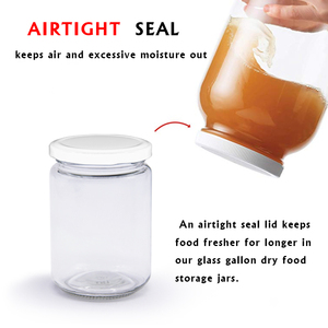 Emballage de pot de confiture universel personnalisé, 300ml 500ml 750ml pot de confiture en verre rond avec liège - Product Image 5