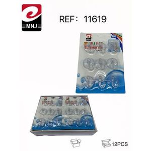 MNJ Suction Cup Hook 6Pcs Pack Clear Plastic Wall Mount For Home Kitchen Bathroom Use - Product Image 3