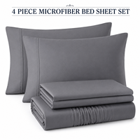 Ensemble de draps en microfibre de qualité supérieure, vente en gros, fabricant d'ensembles de literie, ensemble de draps avec service OEM, directement de l'usine