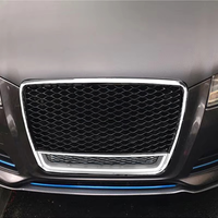 Nouvelle calandre de voiture ABS personnalisée, design RS3, pour Audi A3 S3 8P.5 8PA 2008-2012, cadre inférieur chromé, livraison rapide depuis les États-Unis