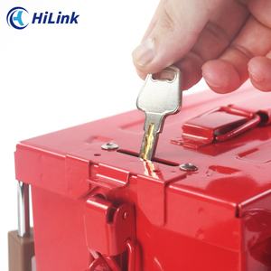 Boîte de verrouillage de gestion de groupe LOTO en métal robuste de haute sécurité Station d'étiquetage de sécurité portable avec <span class=keywords><strong>Lockey</strong></span> - Product Image 4