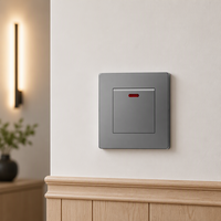 Interrupteur mural électrique 20A DP pour chauffe-eau, structure robuste avec indicateur néon, vente en gros pour usage commercial