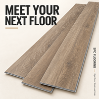 Revêtement de sol en vinyle à clipser HM SPC motif chêne, étanche, surface durable pour la rénovation résidentielle, approvisionnement en gros OEM