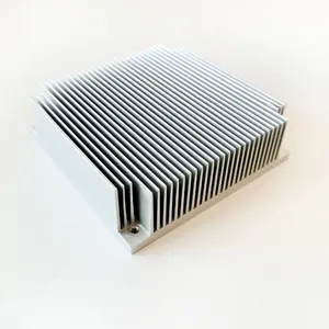 Square Custom CNC Milling Aluminum Heat Sink LED Spot Light Heatsink COB Heatsink 120 W *36 H *120 L Mm