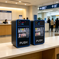 Distributeur automatique miniature 24h/24 avec accepteur de pièces et de billets pour cigarettes, collations, lait, aliments et boissons