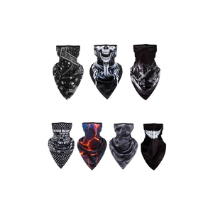 Masque de protection solaire d'été pour moto en soie glacée, cache-oreilles, cache-visage pour moto, foulard fin style hip-hop - Product Image 2
