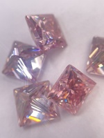 Sakura rose 4787 # couleur rose Moissanite 4.0mm à 10.0mm taille princesse Moissanite diamant en vrac pour la fabrication de bagues