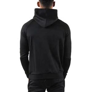 Wholesale Custom logo Mens Heavyweight Hoodie Muscle Slim Fit Side Stripe Polyester Hoodie Gym Pullover Hoodie for Men - Product Image 6