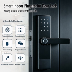 Cerradura Inteligente Nueva con Combinación Digital Biométrica Inteligente, Huella Dactilar, Contraseña, Cerradura Inteligente Tuya Ttlock para Puerta de Madera - Product Image 2