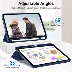 เคสแท็บเล็ตราคาโรงงานสำหรับ iPad <span class=keywords><strong>Air3</strong></span> 10.5 นิ้ว Pro 2017 แบบพับได้สามตอน ป้องกันการตก พร้อมช่องใส่ปากกา - Product Image 6