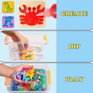 Kit de Juguetes de Agua Mágicos de Verano, Kit de Gel de Agua con 14 Geles Mágicos Normales Brillantes que Brillan en la Oscuridad - Product Image 3