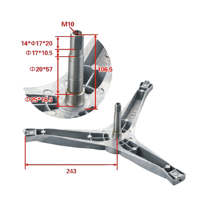 Trípode de Tambor para <span class=keywords><strong>Lavadora</strong></span>, Suministro de Fábrica, Alta Calidad, para Piezas de <span class=keywords><strong>Lavadora</strong></span> <span class=keywords><strong>Siemens</strong></span> y Bosch 745020 - Product Image 4