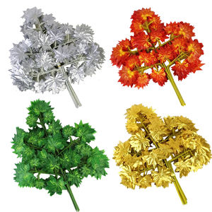 Décoration <span class=keywords><strong>de</strong></span> branche d'arbre en feuille <span class=keywords><strong>de</strong></span> banian en soie artificielle, 60 cm, longue durée, 3 à 5 ans, décoration intérieure/extérieure pour <span class=keywords><strong>Noël</strong></span> et le Nouvel An - Product Image 5