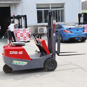 1 טון כל שטח telehandler מיני 3 גלגל חשמלי מלגזה - Product Image 3