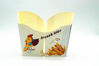 Sac en papier écologique à usage unique, pour Chips et pommes de terre, avec Logo imprimé personnalisé, plateau en carton, Popcorn, poulet, pièces