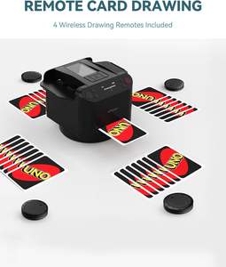 Barajador de Cartas Automático de Plástico KPAW, Repartidor para 2, 1 o 2 Mazos, 12 Jugadores, Funciona con Pilas, 2.2 Libras, 360/180 Barajas, para Póker/Phase 10/<span class=keywords><strong>Skip</strong></span>-<span class=keywords><strong>Bo</strong></span>/Rummy - Product Image 5
