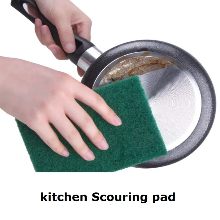Household Cleaning Scouring Pads Heavy Duty Scrubber Dish Cleaning Pads with Non-Scratch Anti-Grease Technology