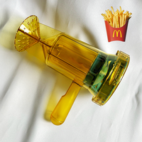 Dispenser Garam Keripik Goreng Kapasitas 200ML Gaya McDonald's KFC Bahan PC Mesin Makanan Ringan