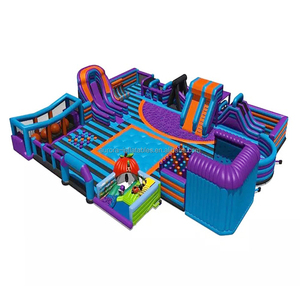 Juegos inflables de fábrica personalizados, carreras al aire libre, castillo hinchable grande, campo de obstáculos para correr 5k - Product Image 2