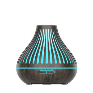 Wood Grain Aroma Diffuser 500Ml Ultrasonic <b>Humidifier</b> With Light Timer For Home Office Gift - Product Image 3