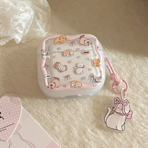 Étui de protection souple et mignon pour <span class=keywords><strong>AirPods</strong></span> 1-4 Pro, style chat mignon, style Ins, nouveau design amusant et original pour écouteurs et oreillettes. - Product Image 4